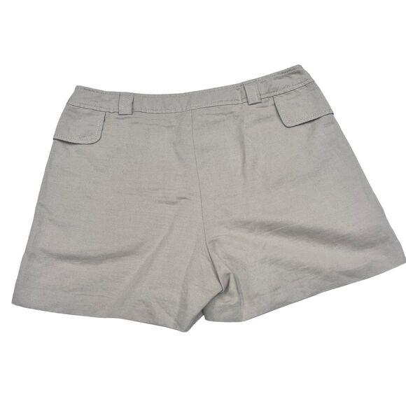 Tara Jarmon Shorts Sz 42 Tan Linen and Cotton Shorts - Picture 2 of 8